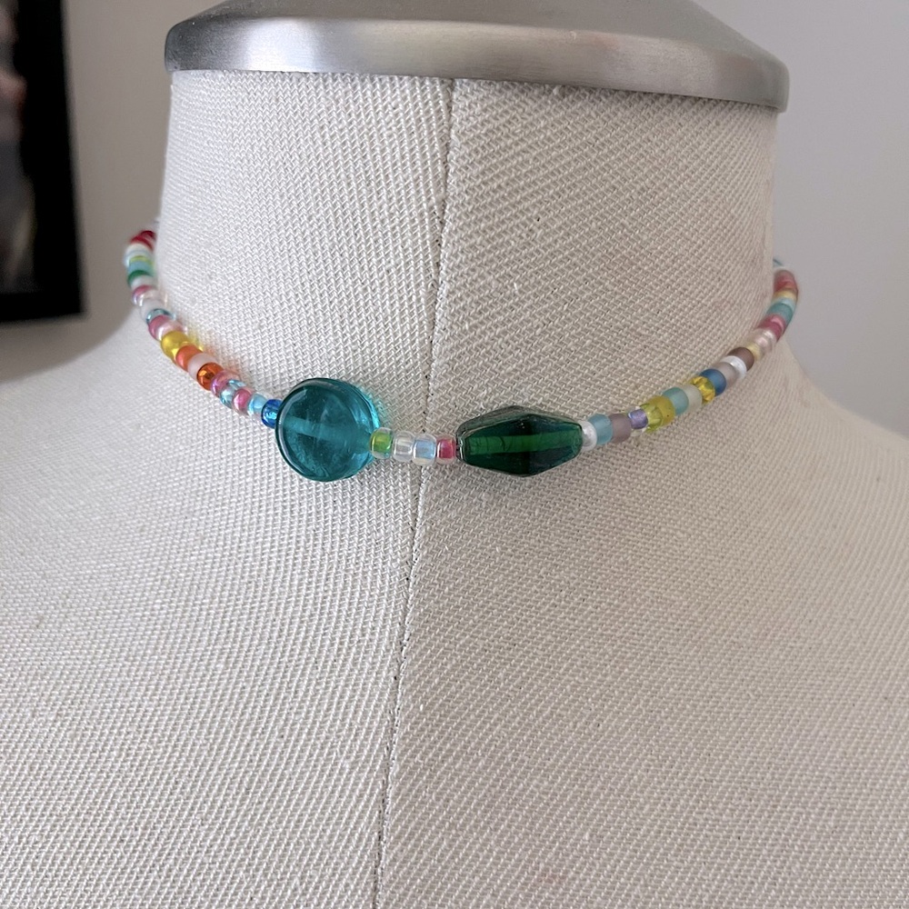 ⚡️2/$15⚡️Colorful beaded choker necklace